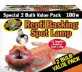 2-Pack Zoo Med 100 Watt Basking Bulbs