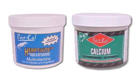 Rep-Cal Calcium D3/Herptivite Multivitamin Reptile/Frog Powder & Combo Repcal 