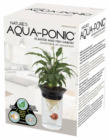 Penn Plax Aquaponic Fish Habitat & Planter