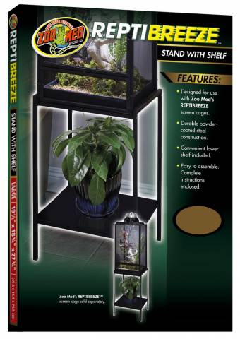 Zoo Med ReptiBreeze Stand With Shelf (small)