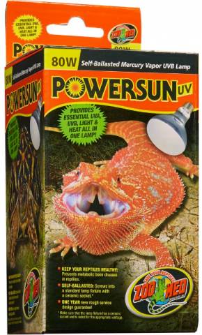 Zoo Med 80 watt Powersun UVB heat bulb