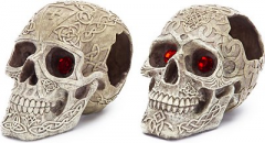 Penn Plax Human Skull Gazers Cage Ornament