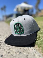 Reptile Krew Black and Grey Traditional Snap Back Hat