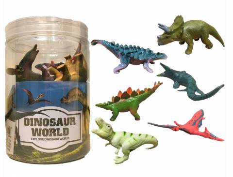 Dinosaur Assortment In Clear Container