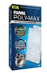 Fluval Poly-Max Cartridge for U2 Underwater Filter, 2-Pack