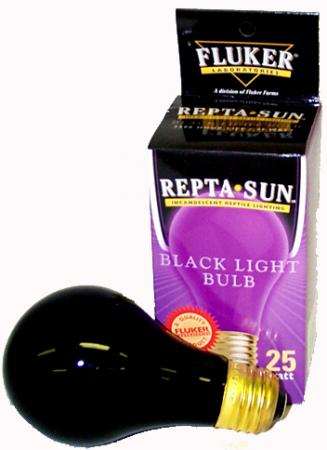 3 Pack Flukers Black Nightlight Bulbs for Reptiles 75 watt 