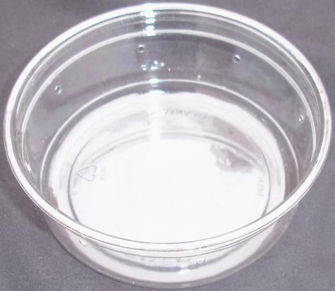 Pinnpack 8oz Clear 4.5" Dia. Deli Cups (pre-punched)
