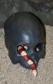 Black Human Skull Hide