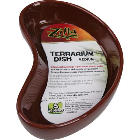 Zilla Medium Terrarium Kidney Bowl 5.25"